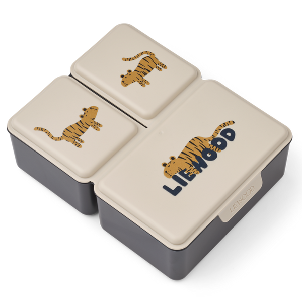 Liewood - Driss Lunchbox - Tiger / Sandy - Mabel & Fox