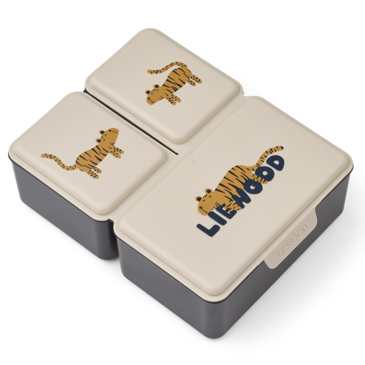 Liewood - Driss Lunchbox - Tiger / Sandy - Mabel & Fox