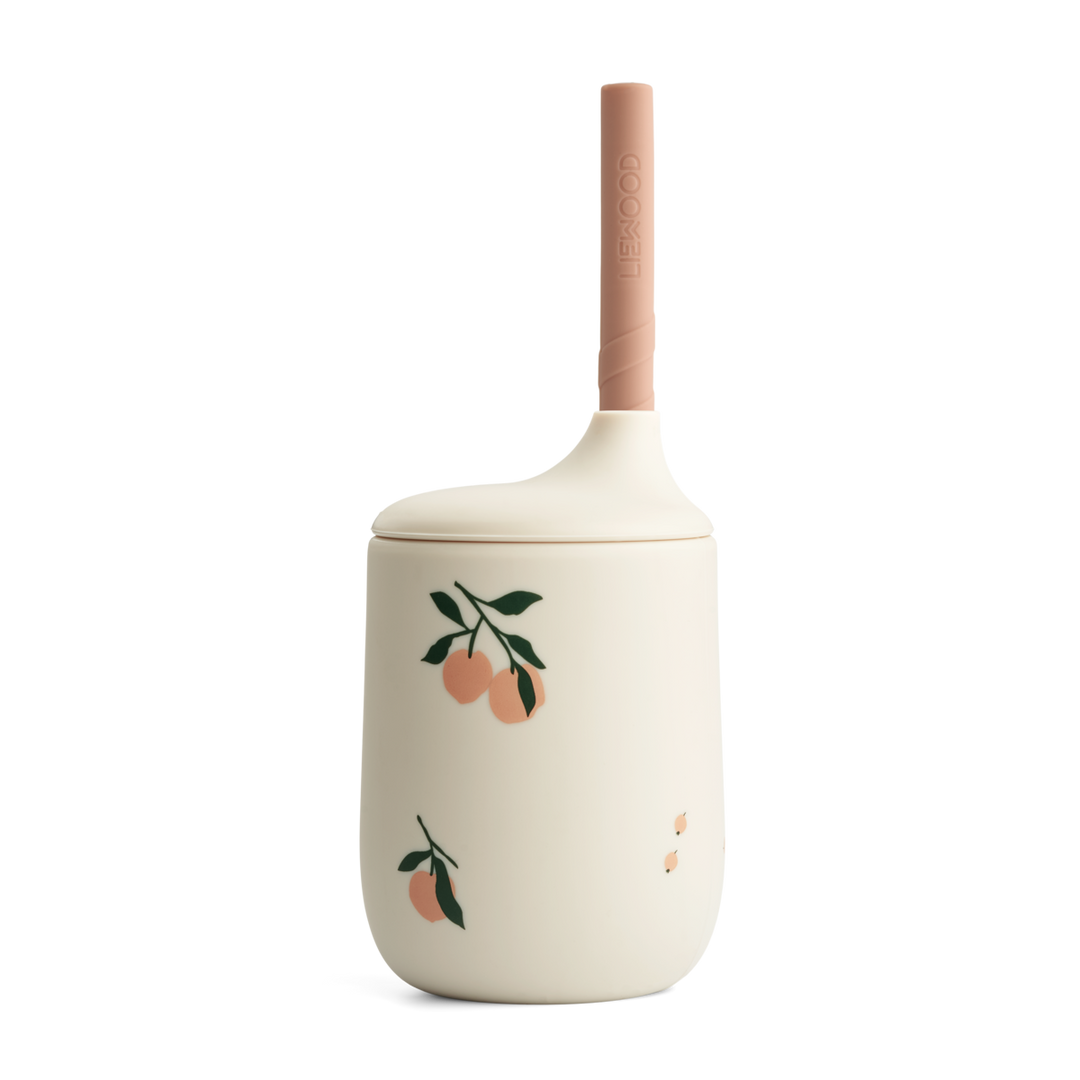 Liewood - Ellis Sippy Cup - Peach / Sea Shell Mix - Mabel & Fox