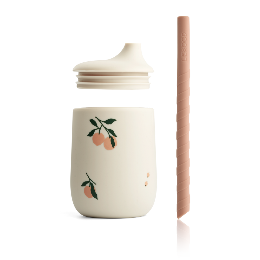Liewood - Ellis Sippy Cup - Peach / Sea Shell Mix - Mabel & Fox