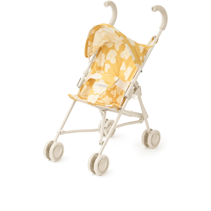 Liewood - Elsie Doll Stroller - Flower / Lemon Yellow - Mabel & Fox