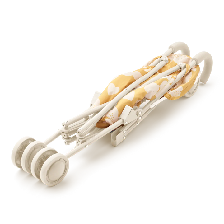Liewood - Elsie Doll Stroller - Flower / Lemon Yellow - Mabel & Fox