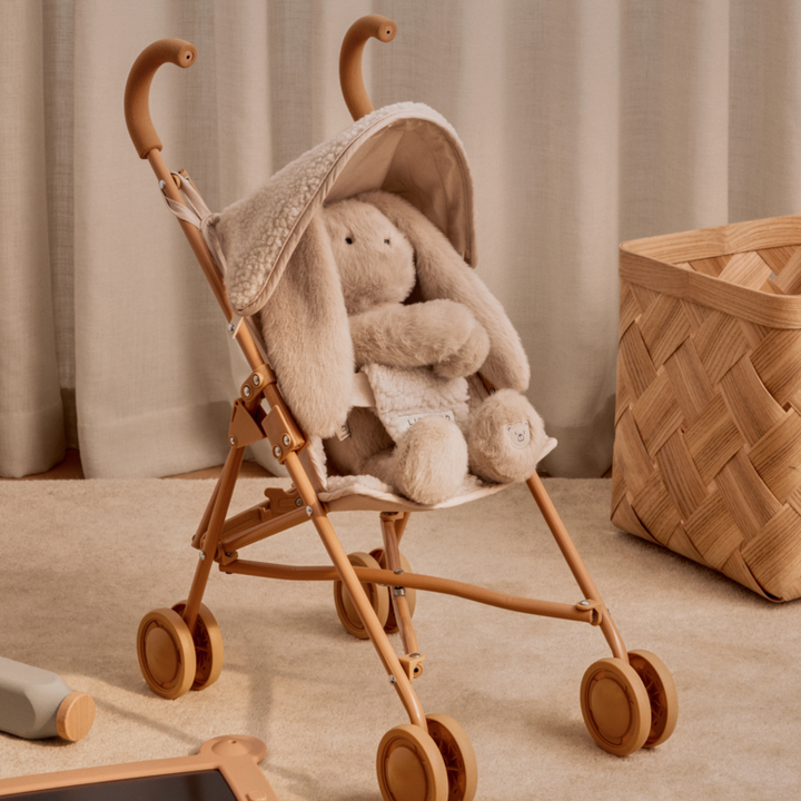Liewood - Elsie Pile Doll Stroller - Sandy - Mabel & Fox