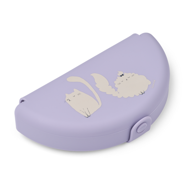 Liewood - Eugene Foldable Snack Box - Cat / Warm Lilac - Mabel & Fox