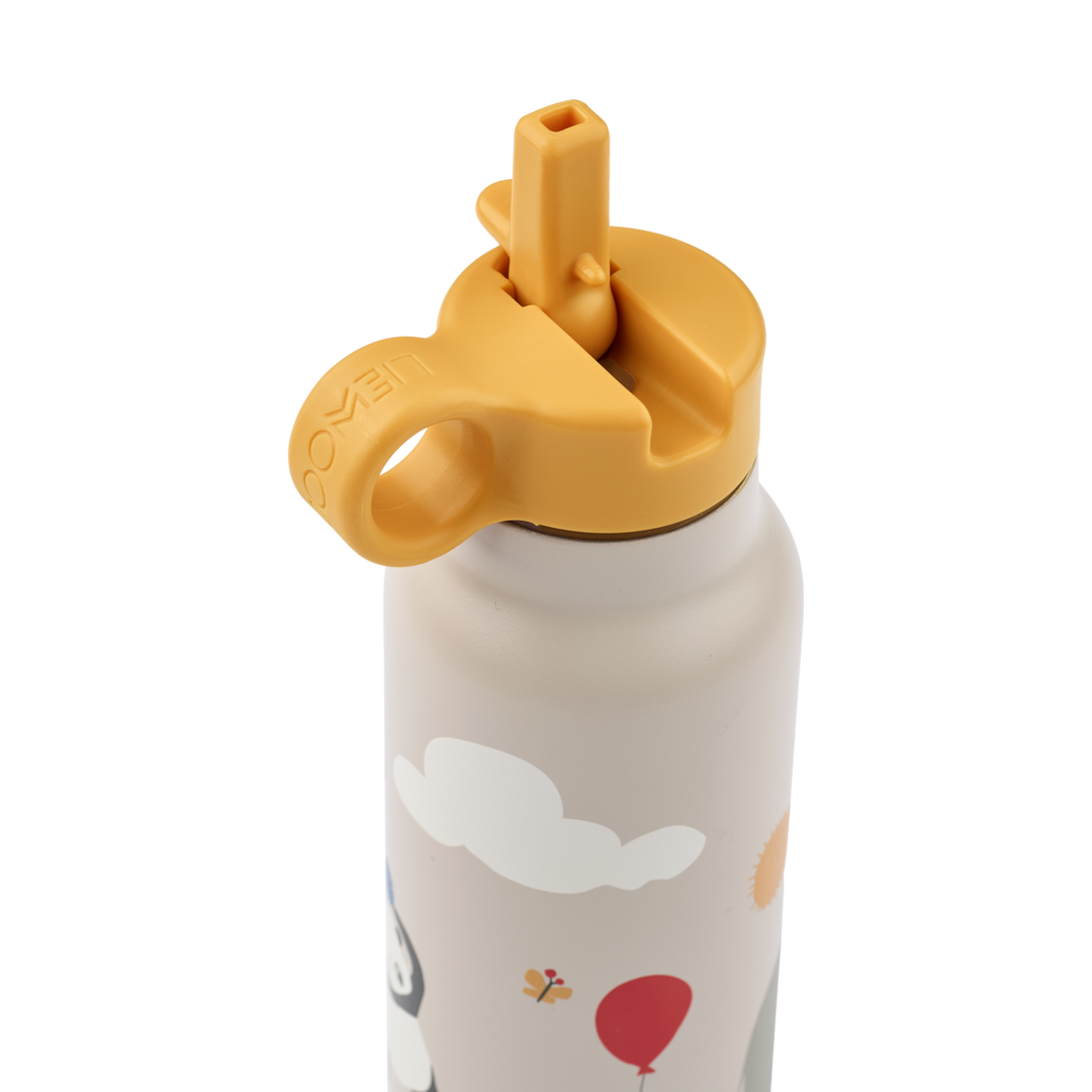 Liewood - Falk Water Bottle - Around the World - Sandy - 350 ml - Mabel & Fox