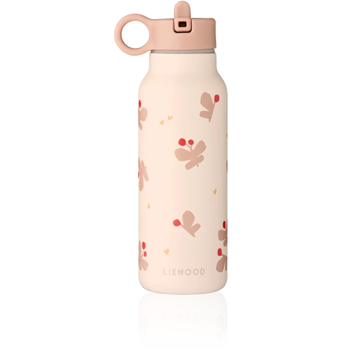 Liewood - Falk Water Bottle - Butterfly / Apple Blossom - Mabel & Fox
