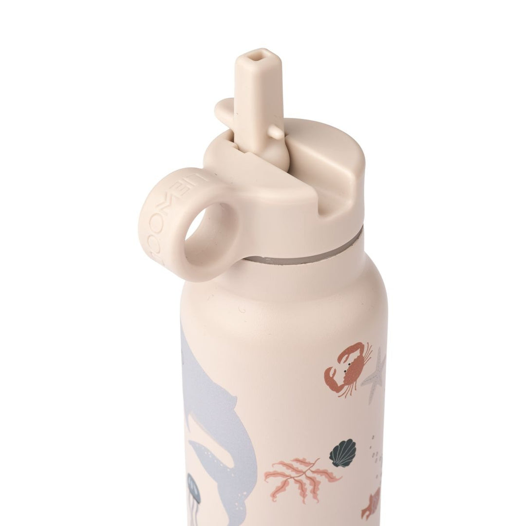 Liewood - Falk Water Bottle - Sea Creature / Sandy - Mabel & Fox