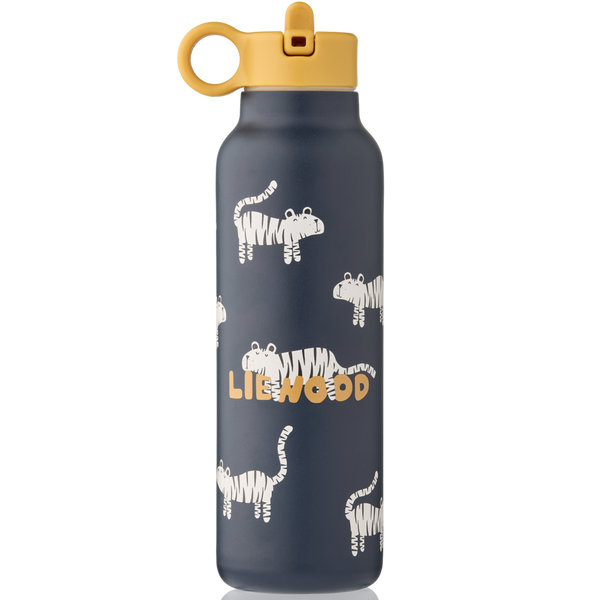 Liewood - Falk Water Bottle - Tiger / Classic navy - Mabel & Fox