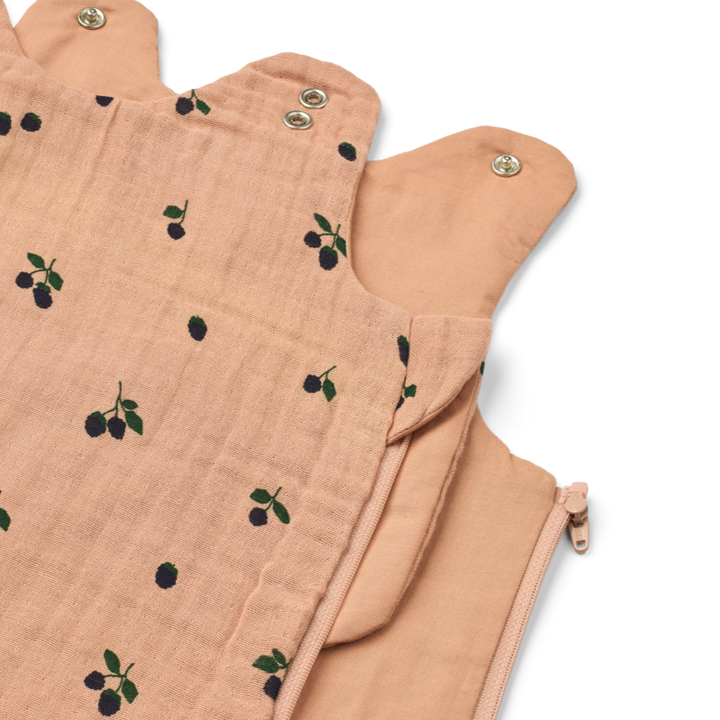 Liewood - Flora Printed Sleeping Bag - Mini Berry / Pale Tuscany - Mabel & Fox