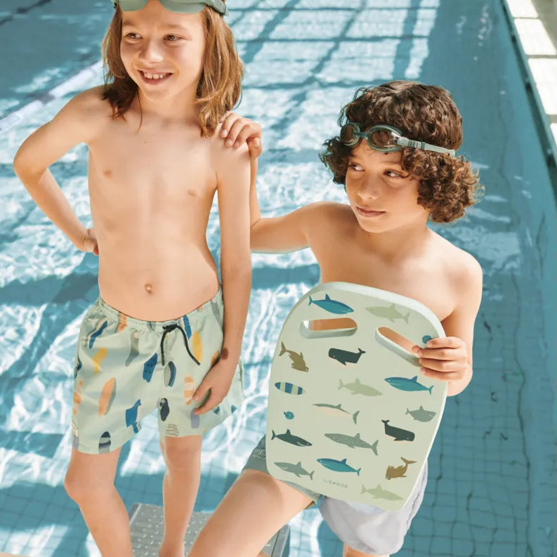 Liewood – Hayden Swim Board – Shark/Dove blue - Mabel & Fox