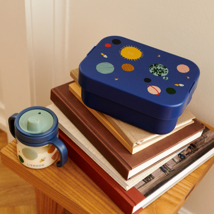 Liewood - Kamil Lunchbox - Universe / Classic Navy - Mabel & Fox