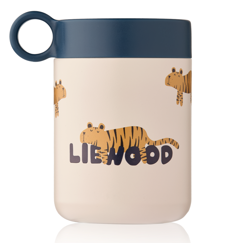Liewood - Kiani Printed Food Jar - Tiger / Sandy - Mabel & Fox