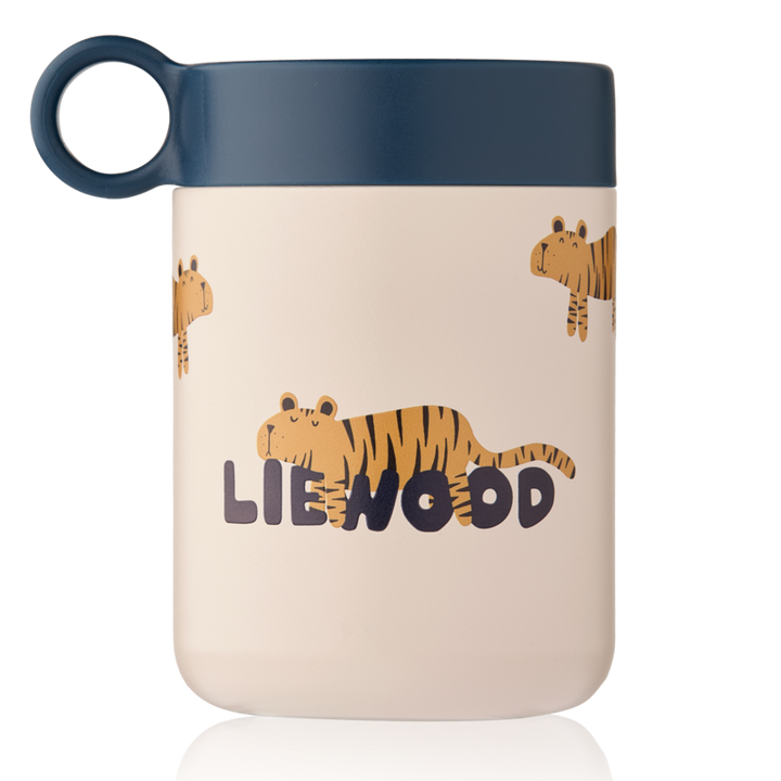 Liewood - Kiani Printed Food Jar - Tiger / Sandy - Mabel & Fox