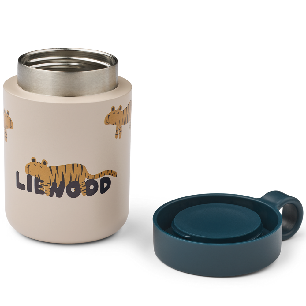 Liewood - Kiani Printed Food Jar - Tiger / Sandy - Mabel & Fox