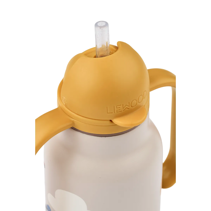 Liewood - Kimmie Bottle - Around The World / Sandy 250ml - Mabel & Fox