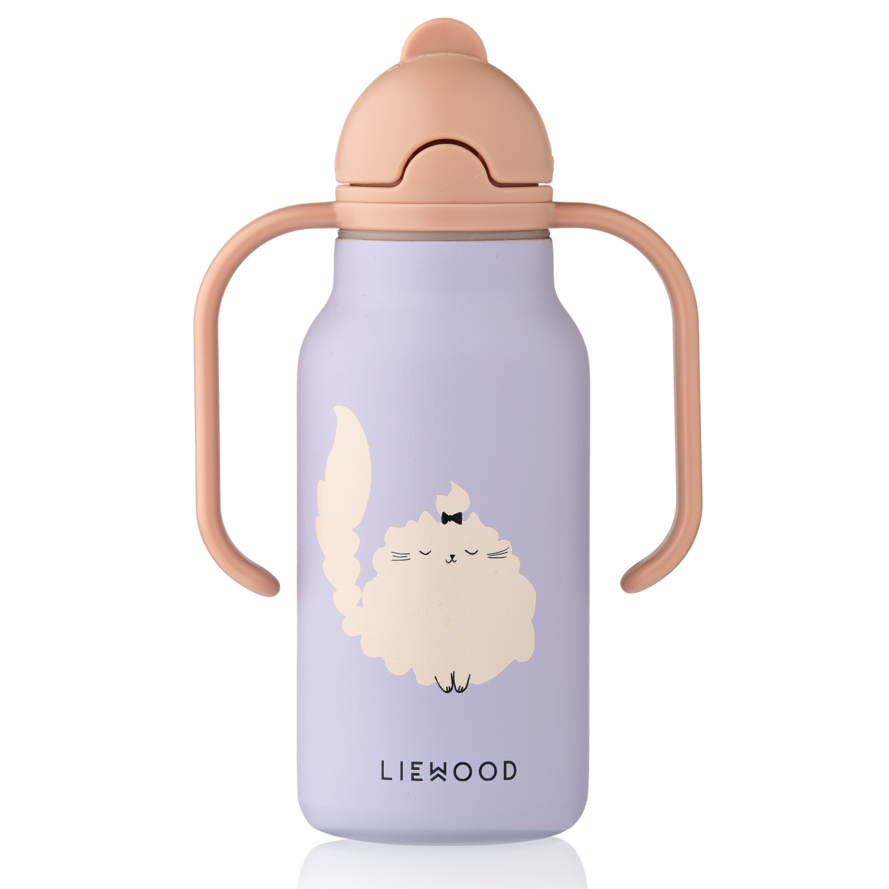 Liewood - Kimmie Bottle -Cat / Warm lilac - Mabel & Fox
