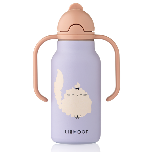 Liewood - Kimmie Bottle -Cat / Warm lilac - Mabel & Fox
