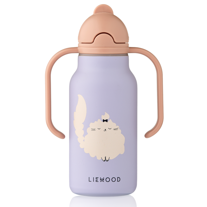 Liewood - Kimmie Bottle -Cat / Warm lilac - Mabel & Fox