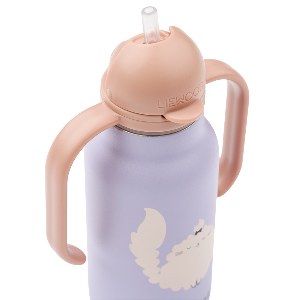 Liewood - Kimmie Bottle -Cat / Warm lilac - Mabel & Fox