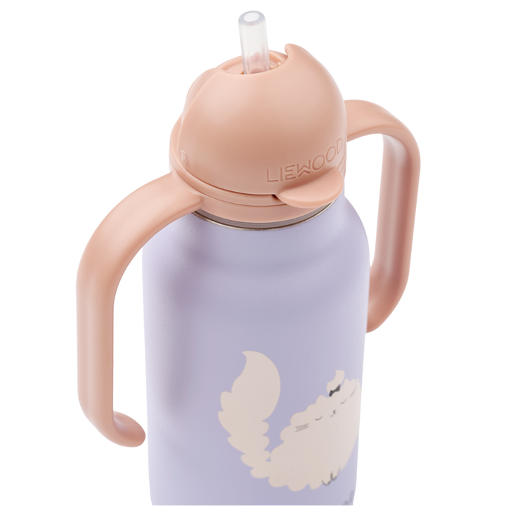 Liewood - Kimmie Bottle -Cat / Warm lilac - Mabel & Fox