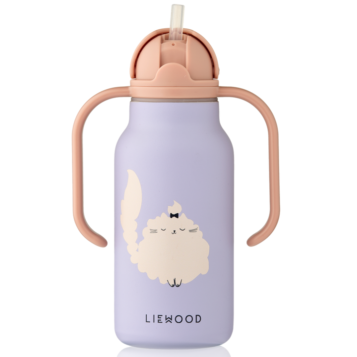 Liewood - Kimmie Bottle -Cat / Warm lilac - Mabel & Fox