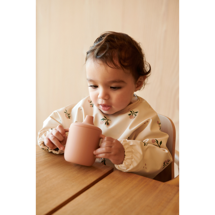 Liewood - Merle Cape Bib - Peach / Sea Shell Mix - Mabel & Fox