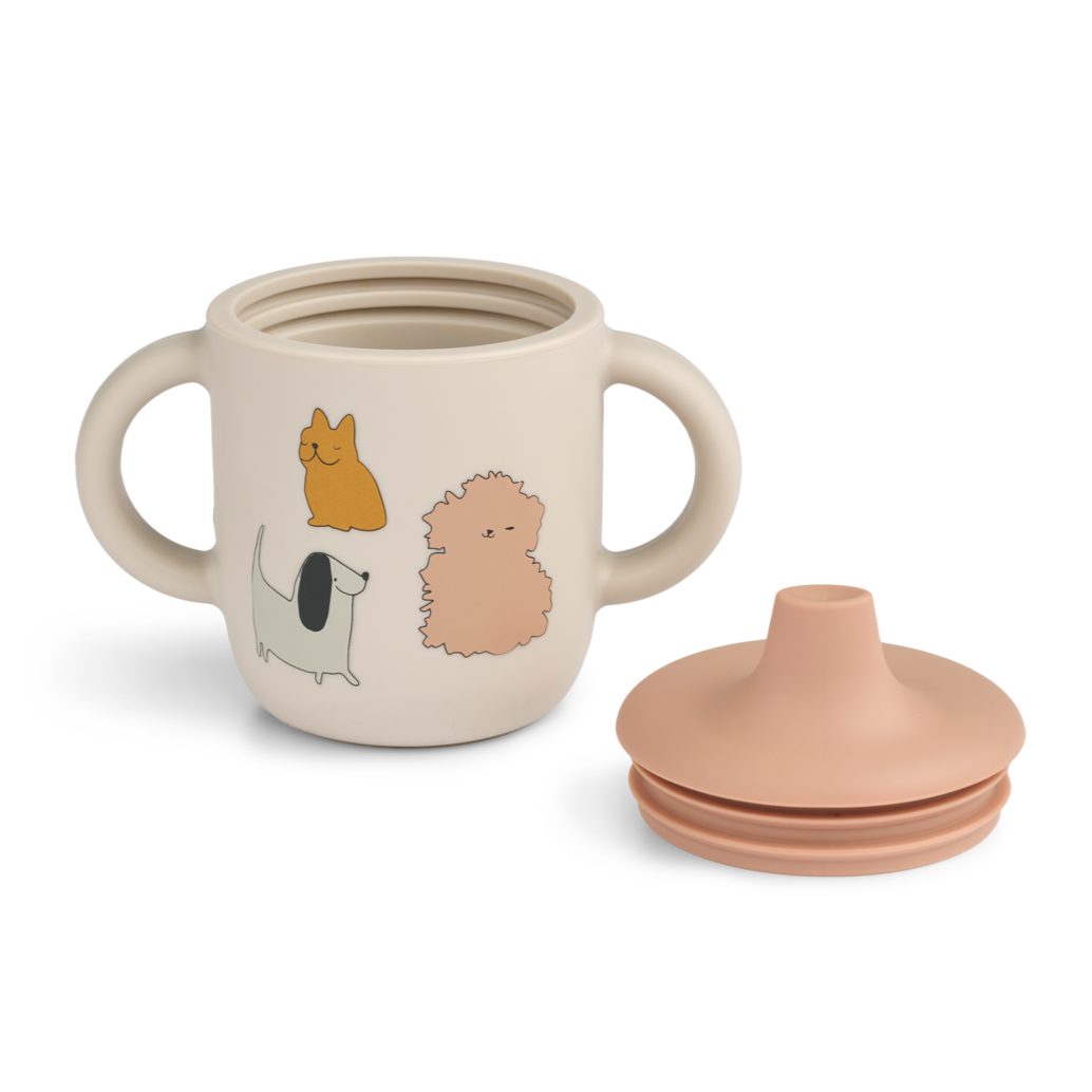 Liewood - Neil Sippy Cup - Cats & Dogs / Sandy - Mabel & Fox