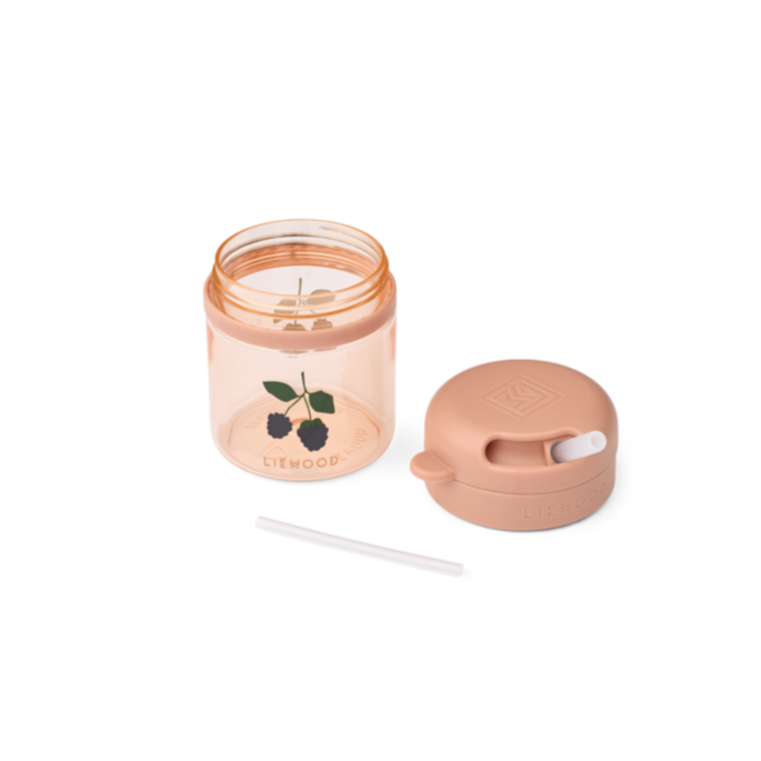 Liewood - Pavia Tritan Straw Cup - Berry / Pale Tuscany - Mabel & Fox