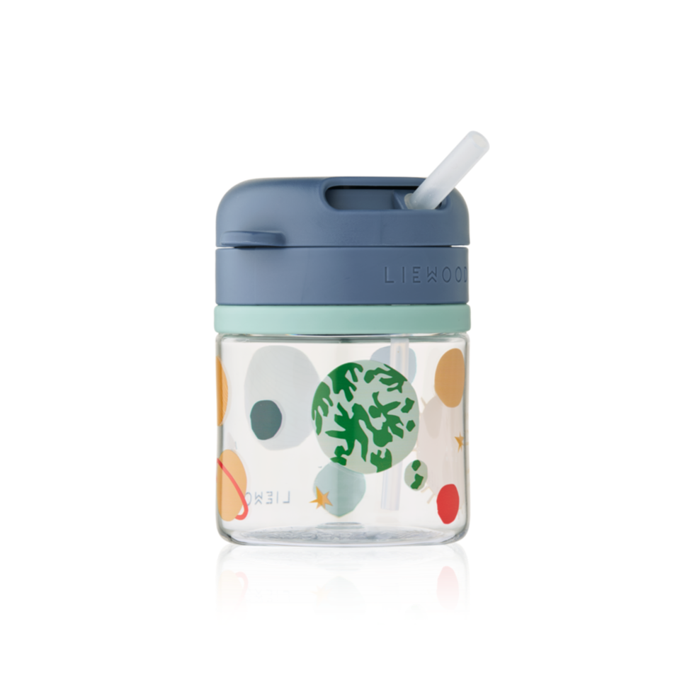 Liewood - Pavia Tritan Straw Cup - Universe / Classic Navy - Mabel & Fox
