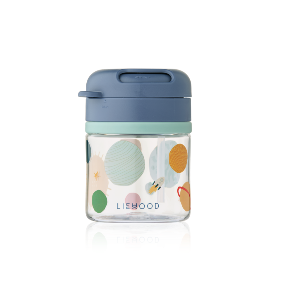 Liewood - Pavia Tritan Straw Cup - Universe / Classic Navy - Mabel & Fox