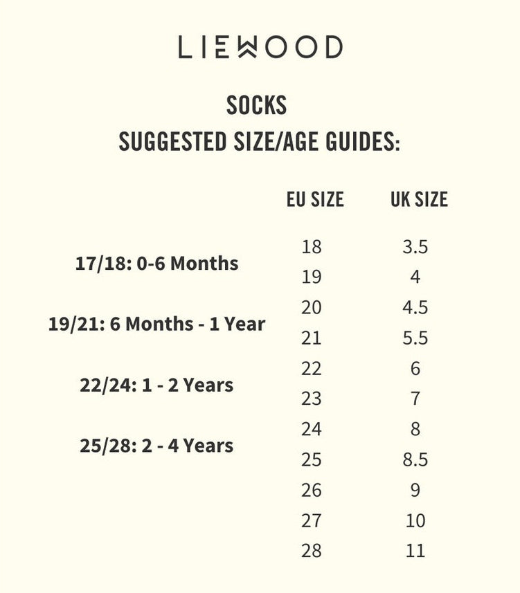 Liewood - Silas Socks - Holiday / Sandy (3 Pack) - Mabel & Fox