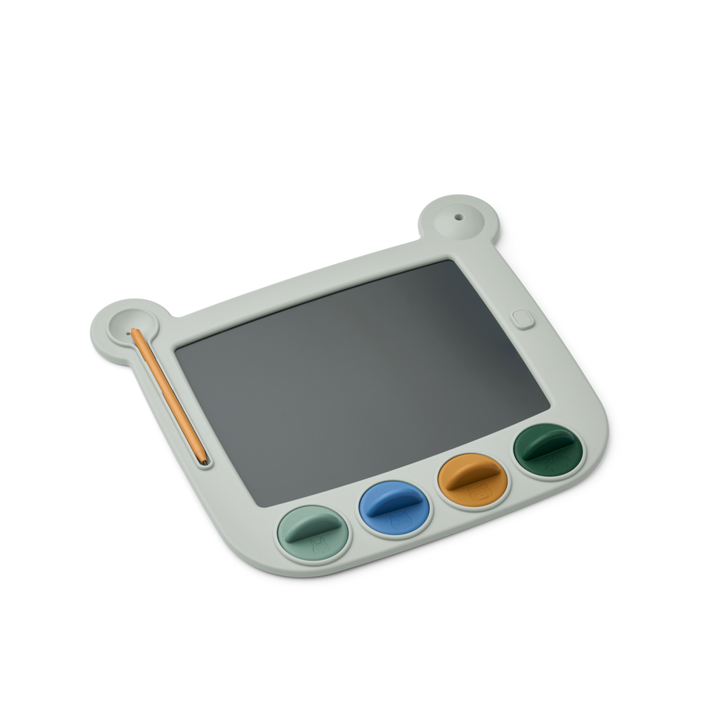 Liewood - Venzora Magic Drawing Board with Stamps - Dove Blue - Mabel & Fox