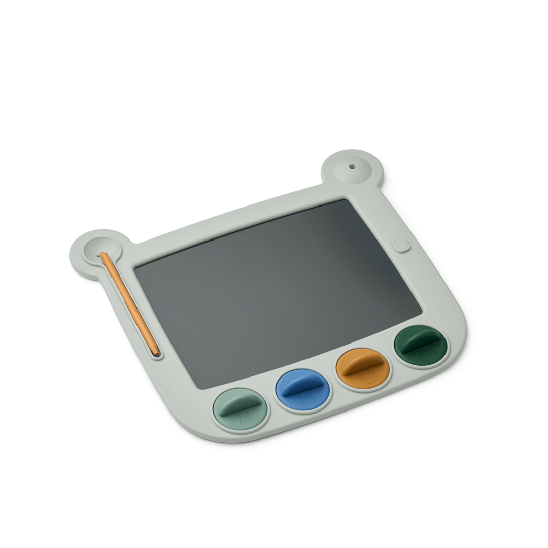 Liewood - Venzora Magic Drawing Board with Stamps - Dove Blue - Mabel & Fox