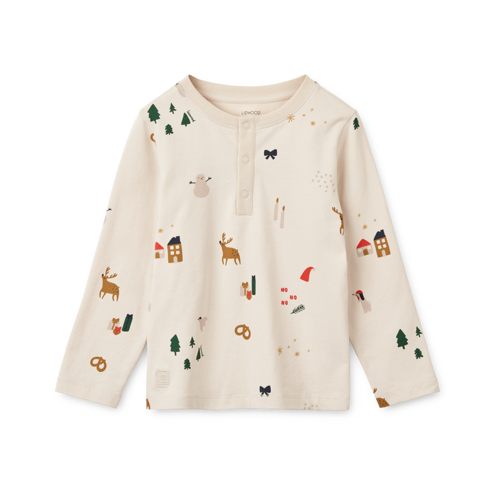 Liewood - Wilhelm Printed Pyjama Set - Holiday / Sandy - Mabel & Fox