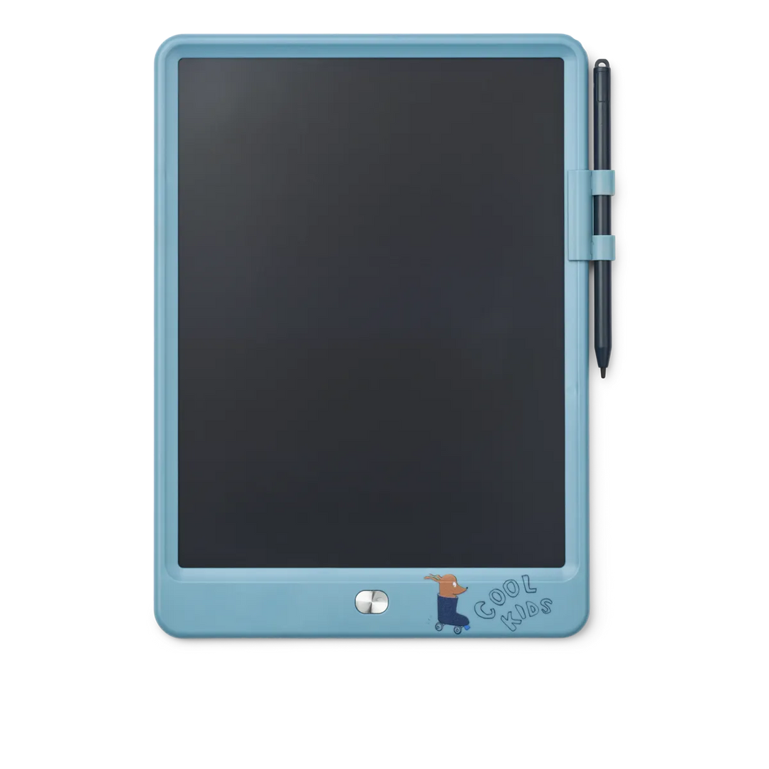 Liewood - Zora Magic LCD Drawing Board - Tiger / Beach Blue - Mabel & Fox