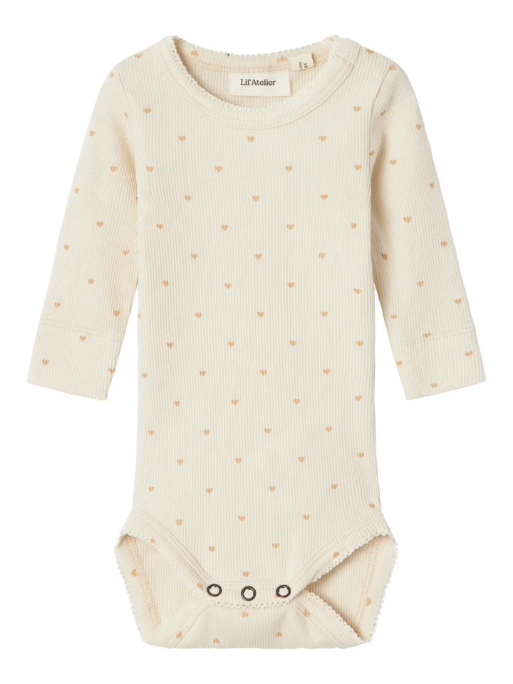Lil' Atelier - Bodysuit - Hearts - Mabel & Fox