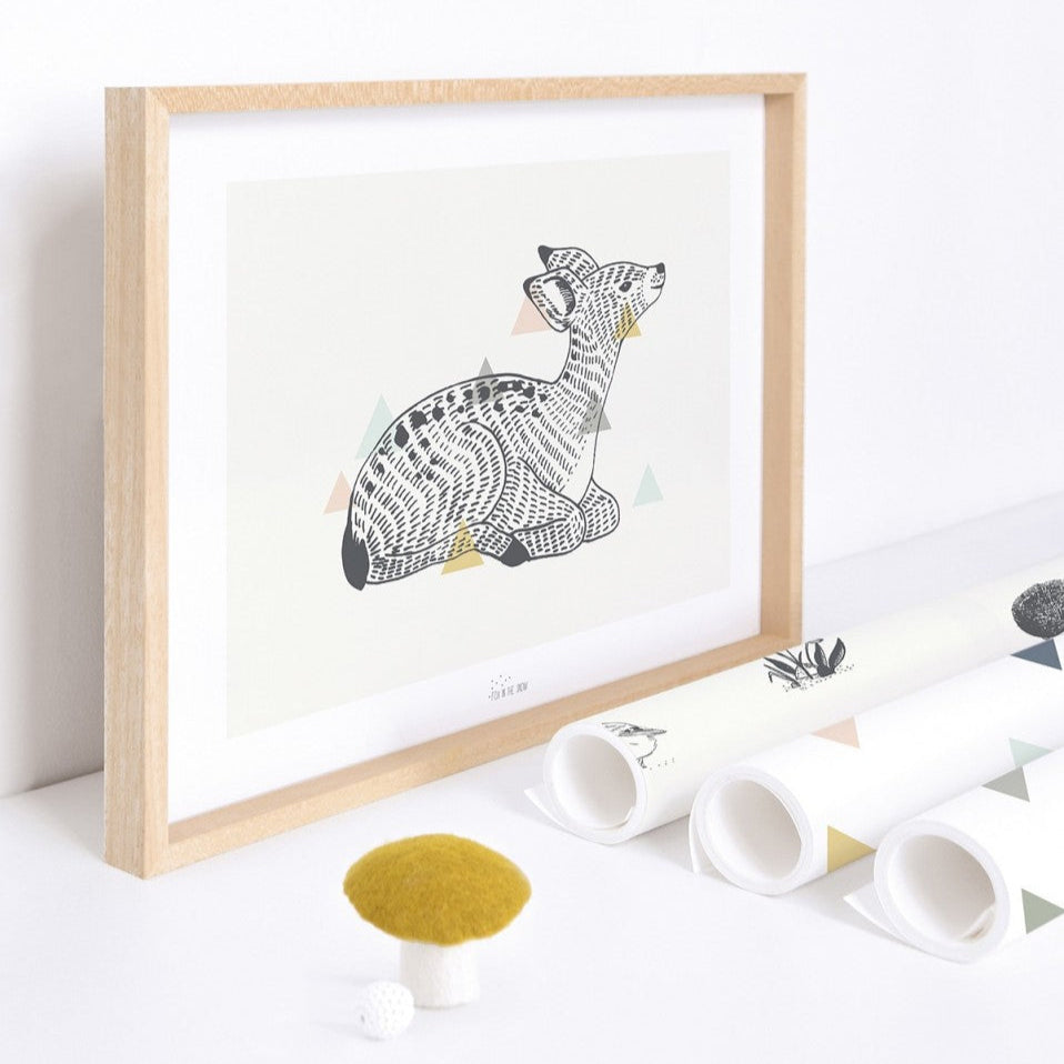 Lilipinso - Art Print - Enchanted Deer - 30x40 cm - Mabel & Fox