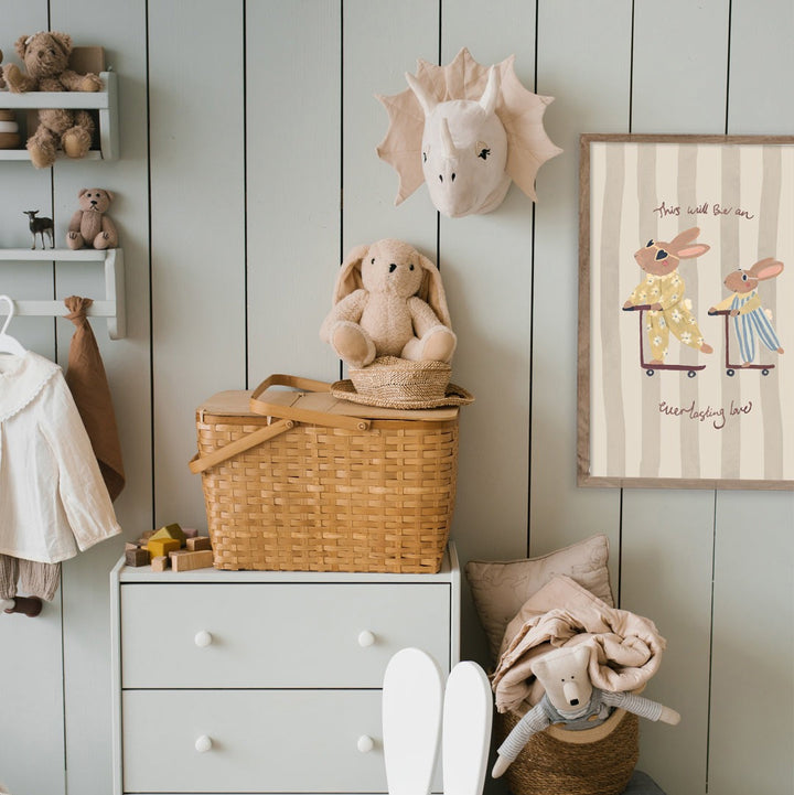 Lion & The Pear - Hand-Illustrated Print - Everlasting Love Big Sister - Mabel & Fox