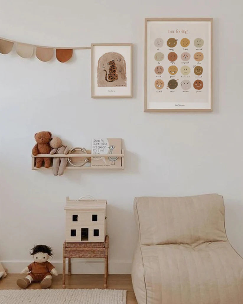 Lion & The Pear - Hand-Illustrated Print - Feelings - Mabel & Fox