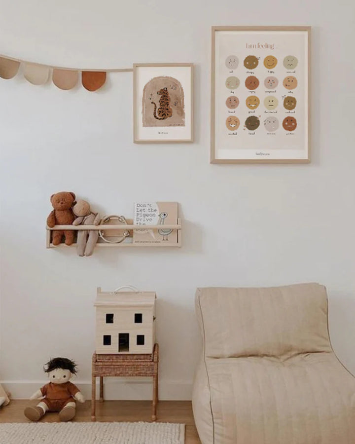 Lion & The Pear - Hand-Illustrated Print - Feelings - Mabel & Fox