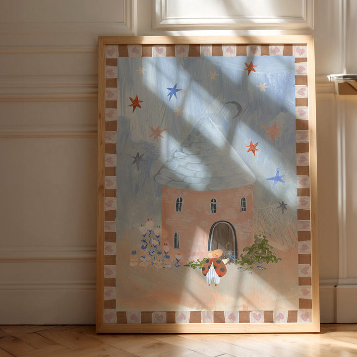 Lion & The Pear - Hand-Illustrated Print - Ladybird Lodge - Mabel & Fox