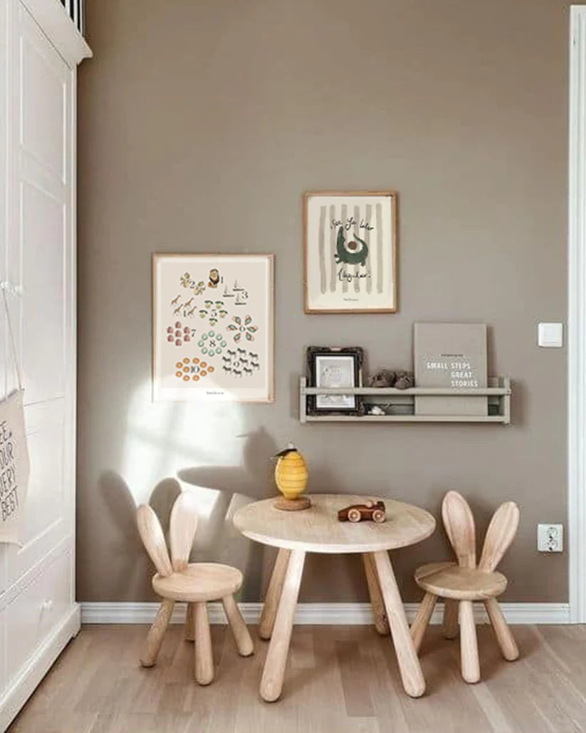 Lion & The Pear - Hand-Illustrated Print - Numbers - Mabel & Fox