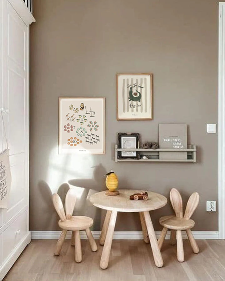 Lion & The Pear - Hand-Illustrated Print - Numbers - Mabel & Fox