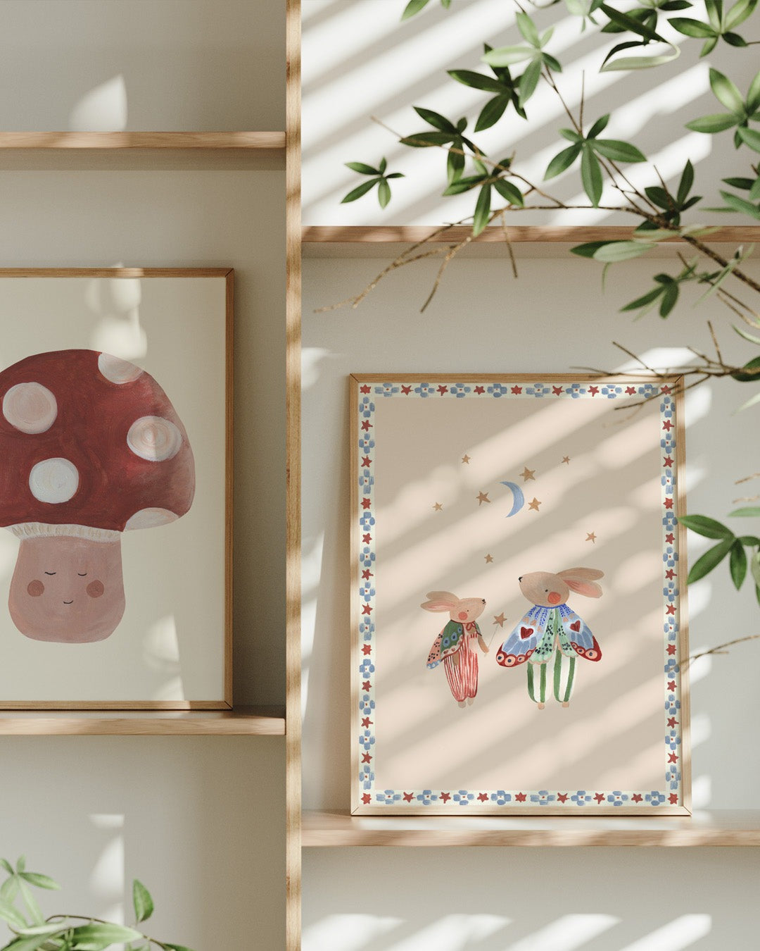 Sample Sale (Slight Misprint) - Lion & The Pear - Hand-Illustrated Print - The Butterfly Bunnies - Mabel & Fox