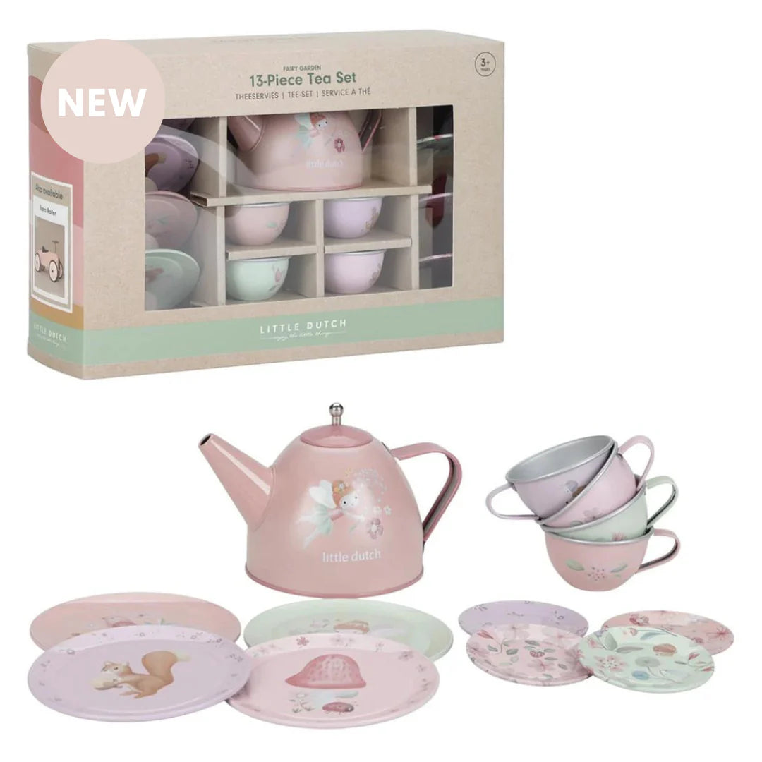 Little Dutch - Softball - Fairy Garden - 13-Piece Tea Set - Mabel & Fox