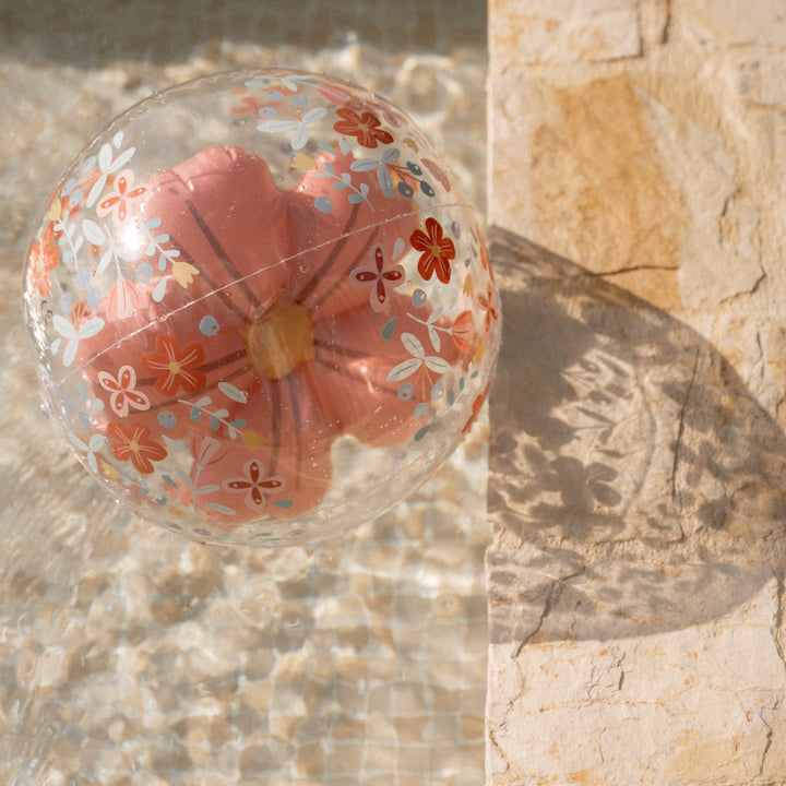 Little Dutch - 3D Beach Ball - Pink Flower - Mabel & Fox