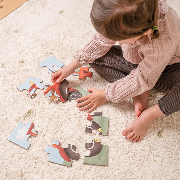 Little Dutch - 4 in 1 Puzzles - Little Farm - Mabel & Fox