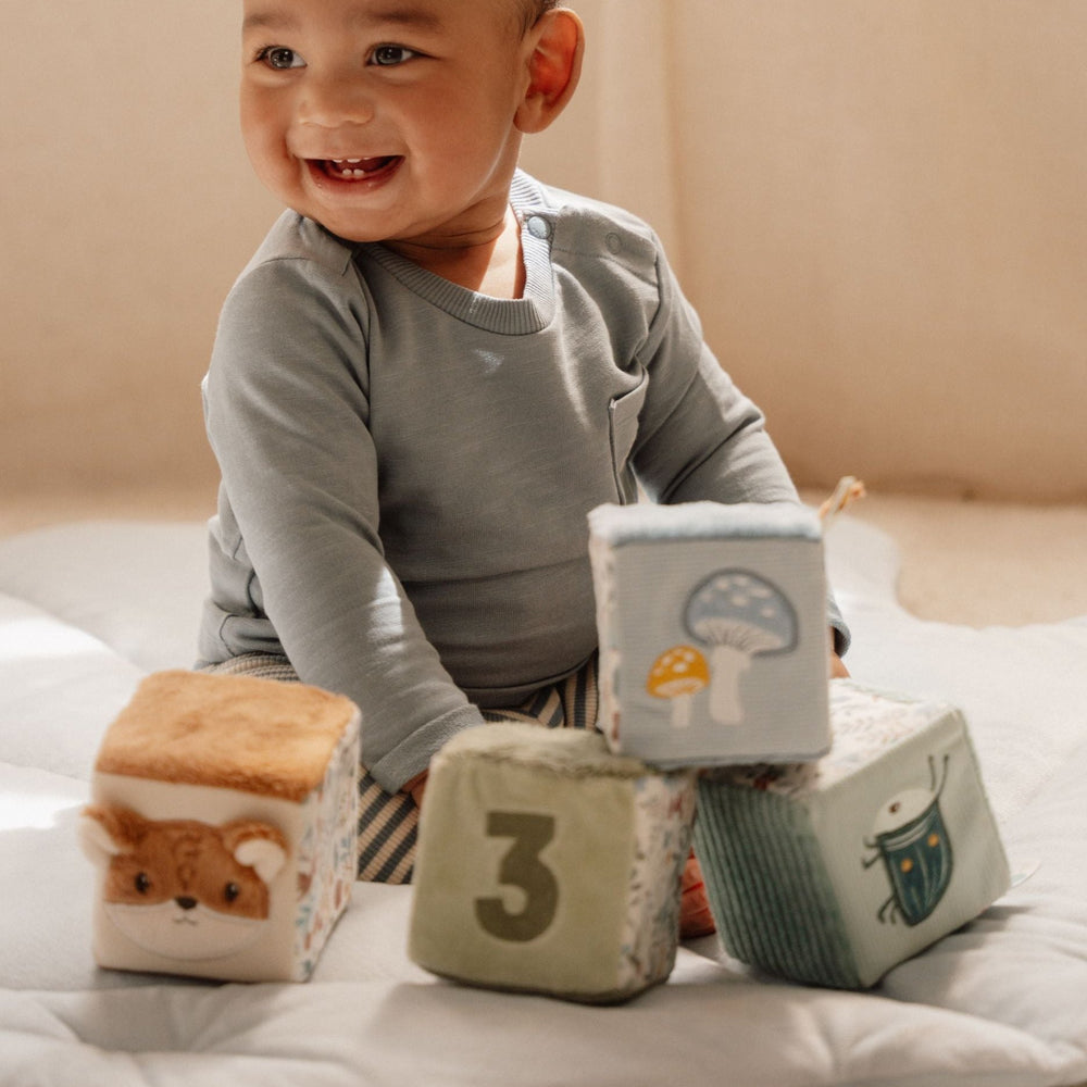 Little Dutch - 4 Soft Blocks - Forest Friends - Mabel & Fox