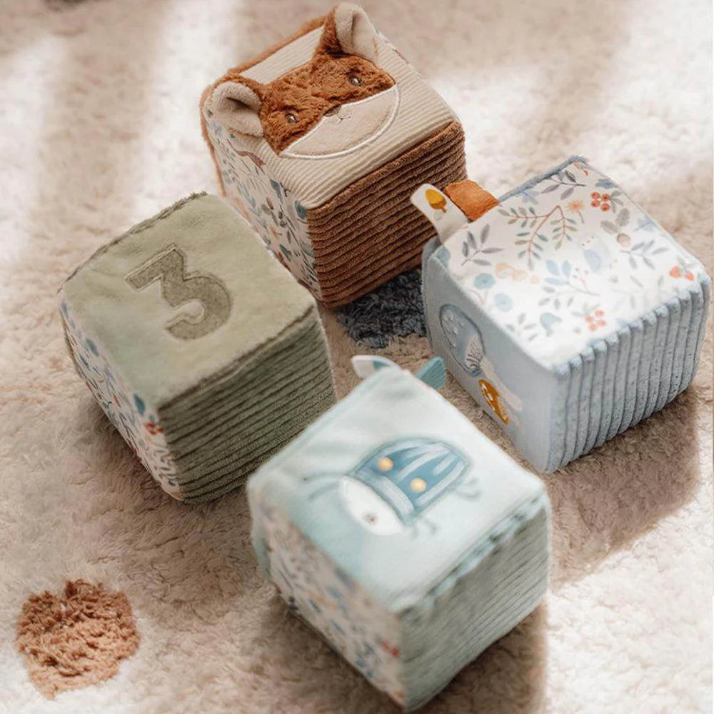 Little Dutch - 4 Soft Blocks - Forest Friends - Mabel & Fox