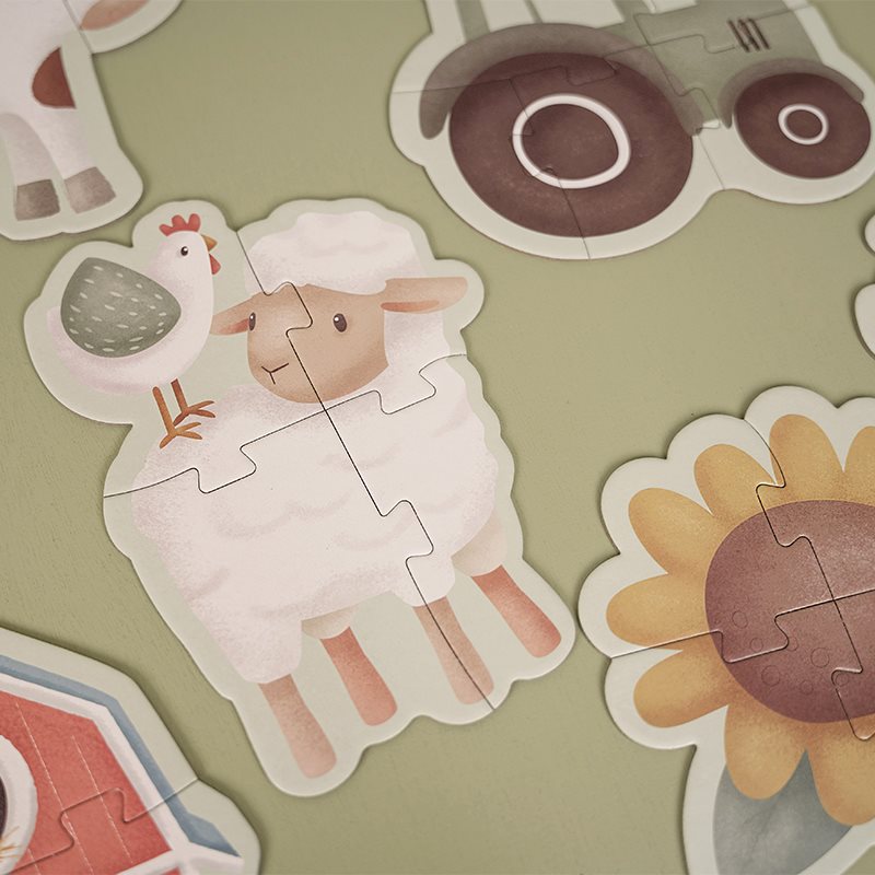 Little Dutch - 6 in 1 Puzzles - Little Farm - Mabel & Fox